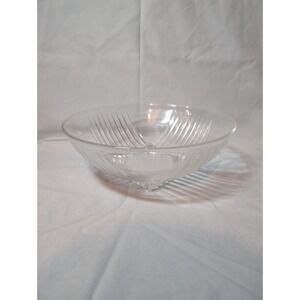Federal Glass Clear PARK AVENUE 8.5" Round Salad Vegetable Fruit Bowl